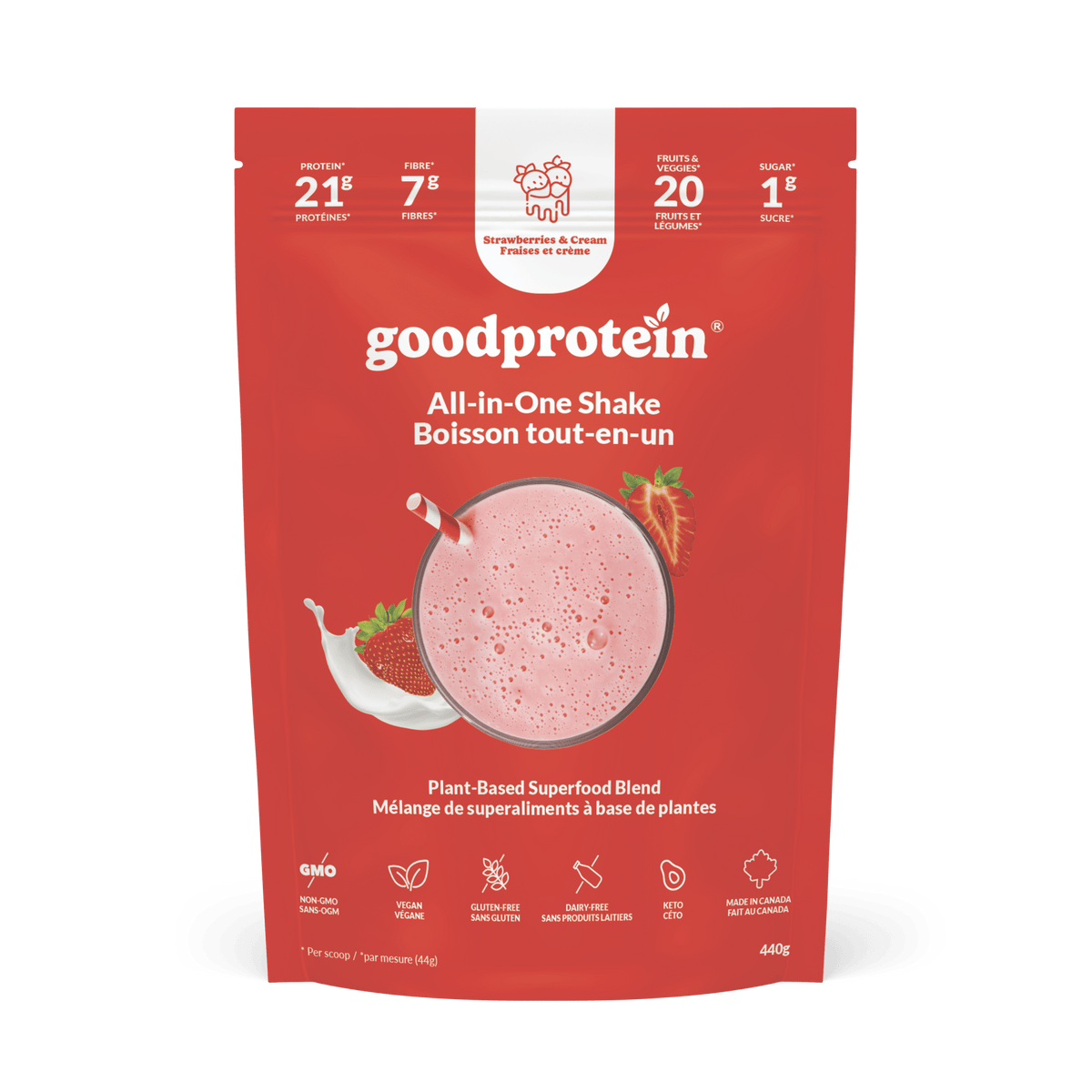 Strawberries & Cream - All-in-One Shake